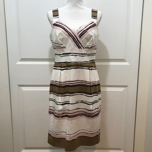 Hobbs Invitation Striped Dress - Picture 1 of 8